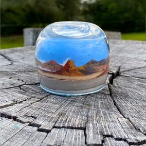 Vintage Sand Art Paper Weight